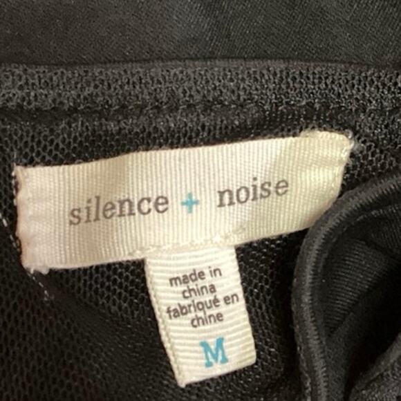 Urban Outfitters Silence + Noise Black Sleeveless Cutout Mini Bodycon Dress M - Picture 6 of 7